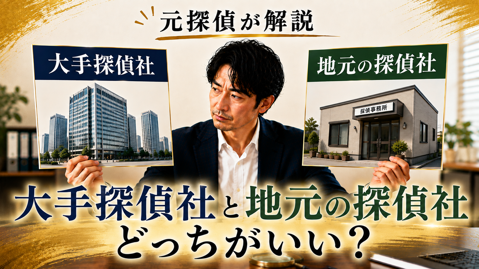 妻の浮気調査は大手と地元の探偵社、どっちがいい?|元探偵が解説