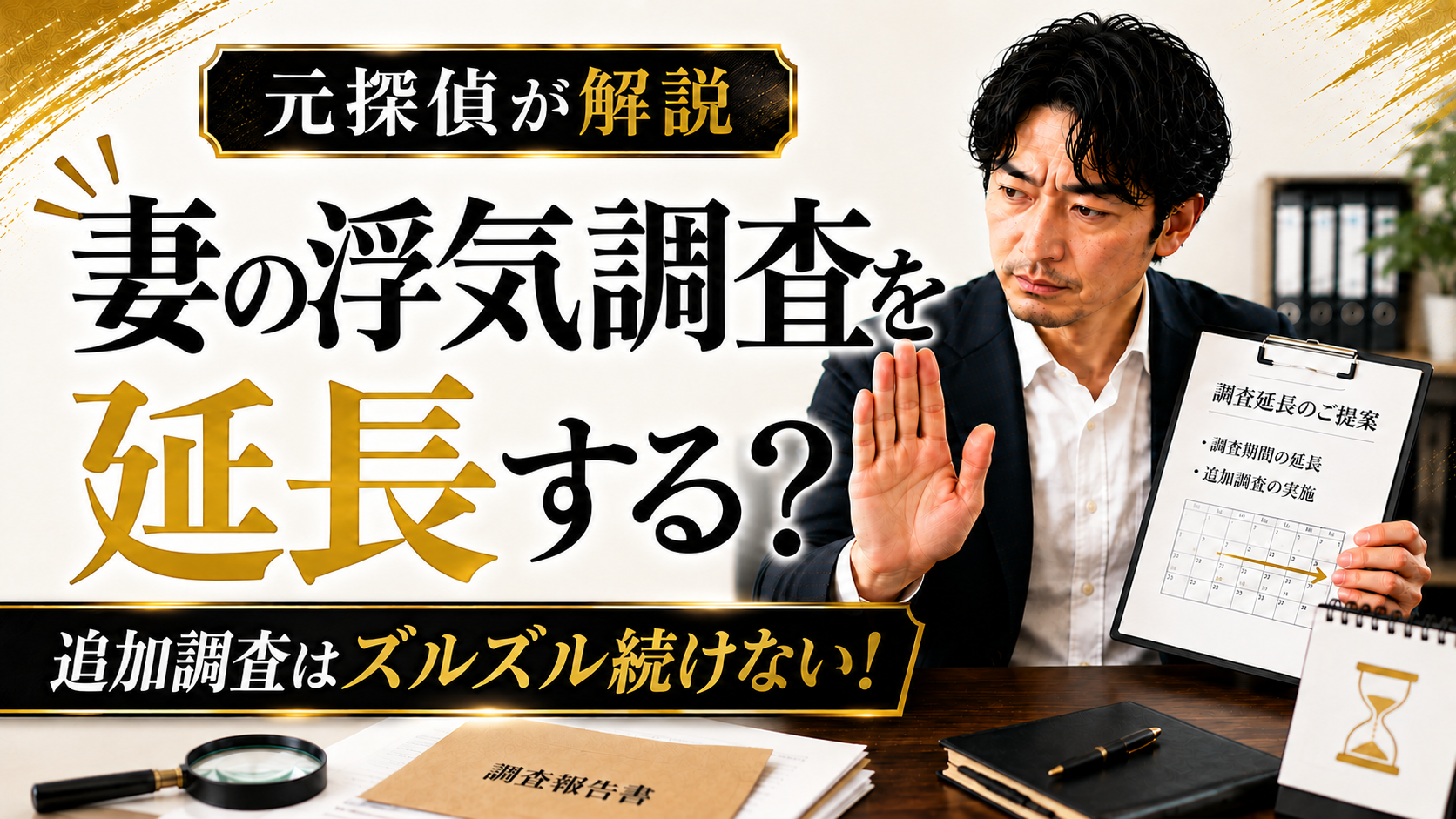 妻の浮気調査を延長する?|追加調査はズルズル続けない!