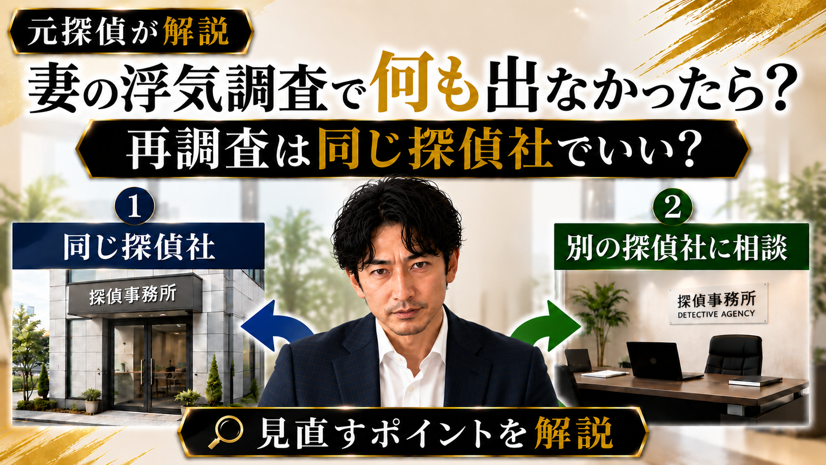 浮気調査で何も出なかったら?|再調査は同じ探偵社でいい?